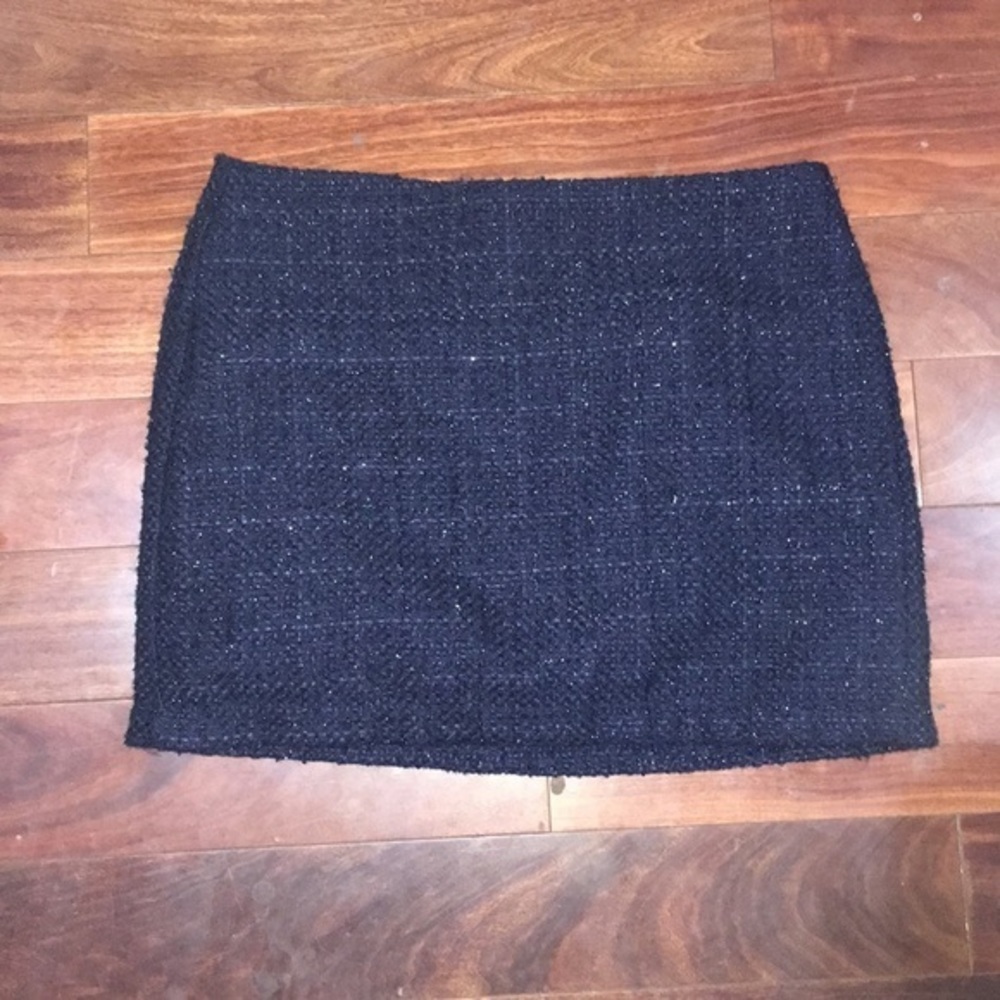Monteau Blue tweed mini skirt